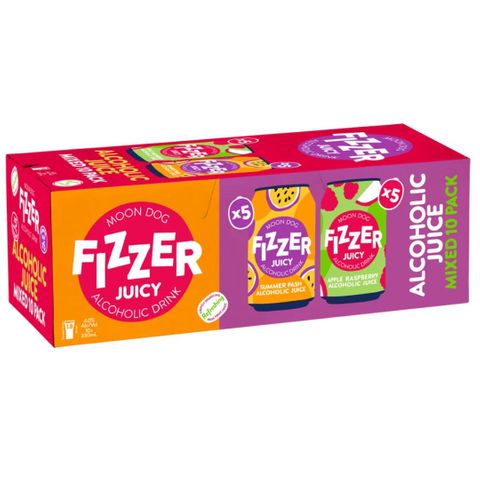 Fizzer Juicy Mixed 330ml 10PK x3