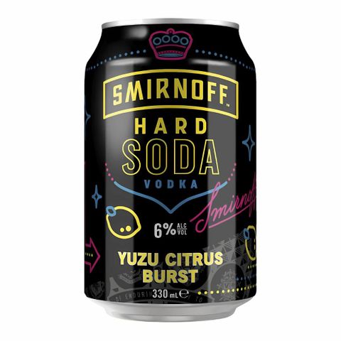 Smirnoff Hard Soda Yuzu 6% 330ml x24