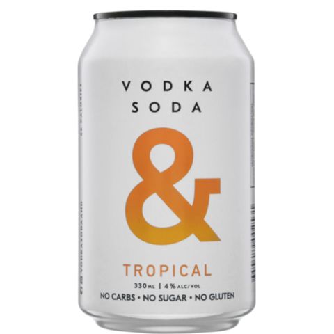 Ampersand Vodka Soda Tropical 4% 330ml x16