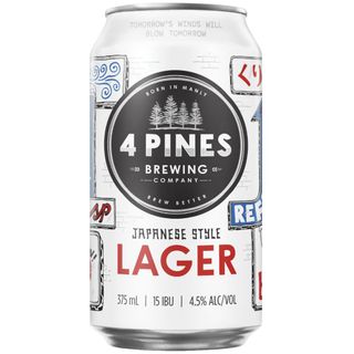 4 Pines Japanese Lager Can 375ml x18