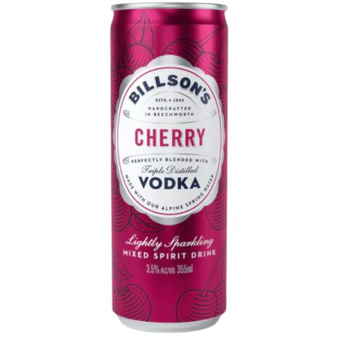 Billsons Vodka & Cherry Can 355ml x 24