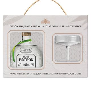 Patron Silver & Glass Gift Pack 700ml