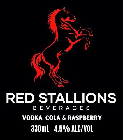 Red Stallion Vodka Rasp Cola 330mlx24