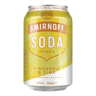 Smirnoff Soda Pineapple Lime 3.5% 330ml x24