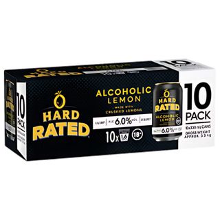 Hard Rated Lemon 6% Can 330ml 10PK x3