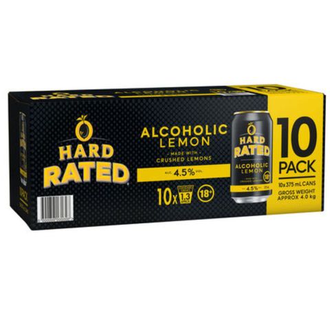 Hard Rated (Solo) 4.5% Can 375ml 10PK x3