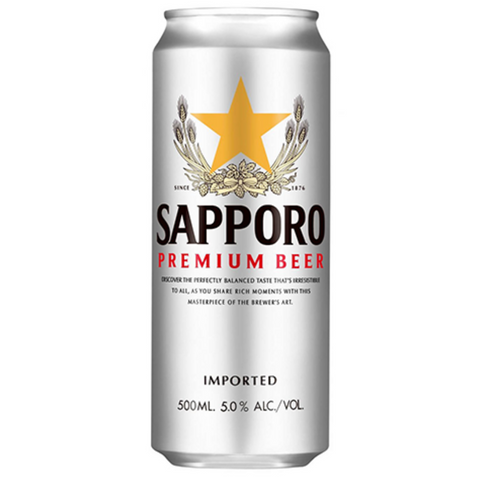 Sapporo Premium Beer Can 500ml x24