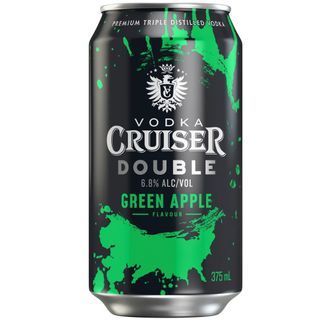 Cruiser Double Green Apple Can 375ml x24