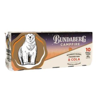Bundaberg Campfire Rum Can 375ml 10PK x3