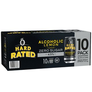 Hard Rated Zero Sugar Can 375ml 10PK x3