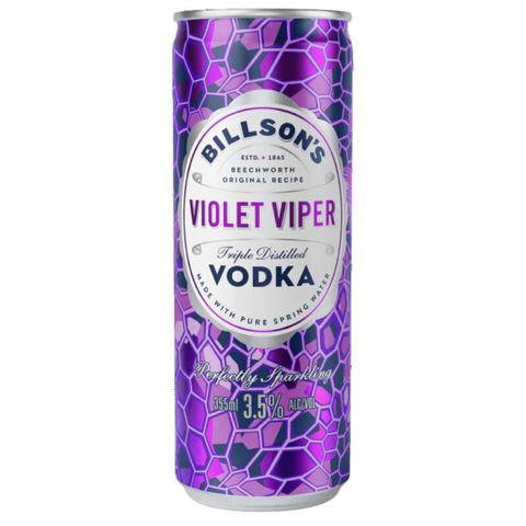 Billsons Vodka & Violet Viper 355ml x24