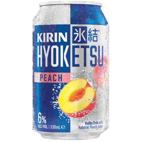 Kirin Hyoketsu Peach 6% Can 330ml x24