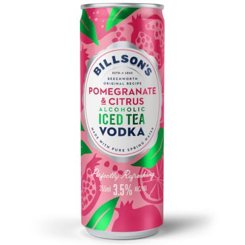 Billsons Vodka Iced Tea P&C 355ml x24