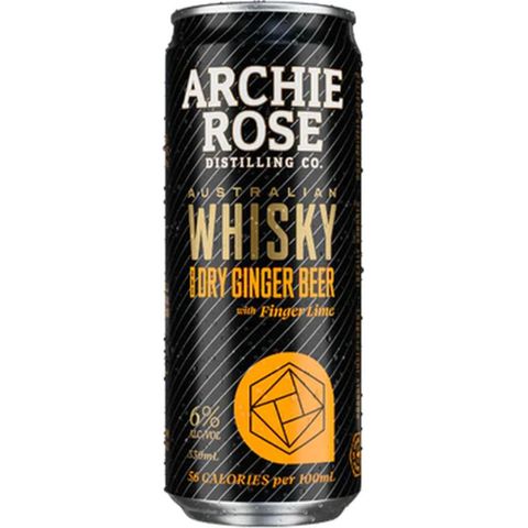 Archie Rose Whisky & Dry Ginger Beer 330ml x24