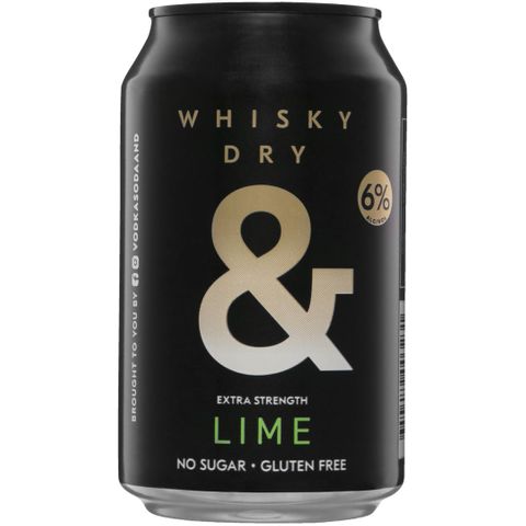 Ampersand Whisky Dry Lime 6% 330ml x16
