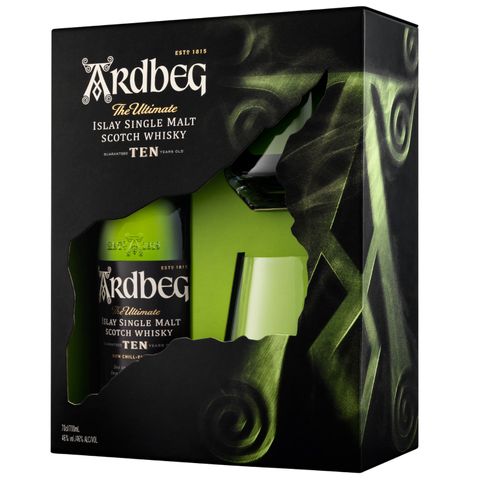 Ardbeg 10 YO 700ml + 2 Glasses Gift Pack