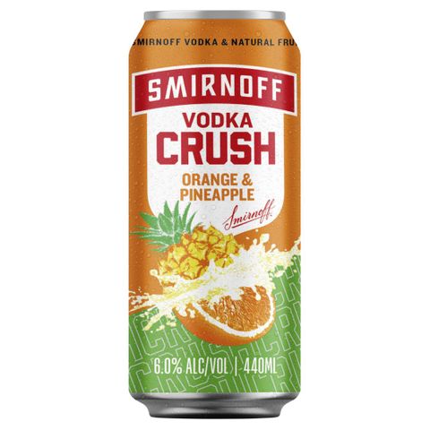 Smirnoff Crush Orange Pineapple 440ml x24