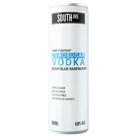 South Ave Sour Blue Rasp Vodka 300ml x24