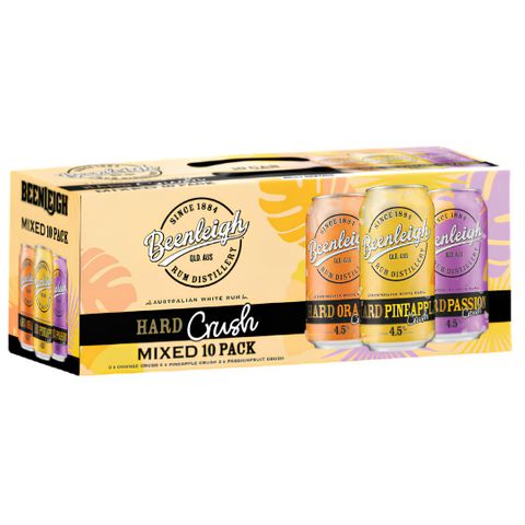 Beenleigh Hard Crush Mixed 375ml 10PK x3