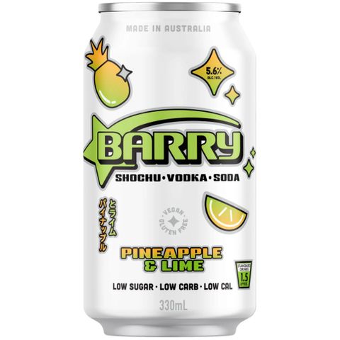 Barry Pineapple Lime 330ml x16