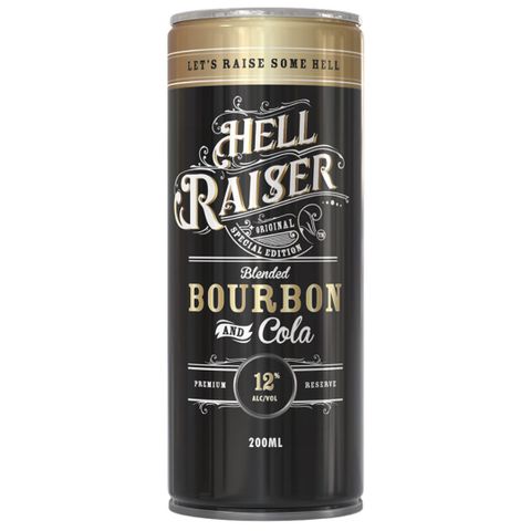 Hell Raiser Bourbon & Cola 12% 200ml x24
