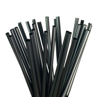 Black Biodegradable Regular Straws x5000
