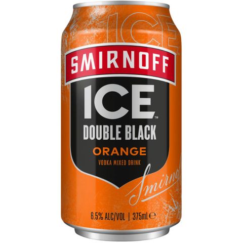 Smirnoff Double Black Orange 375ml x24
