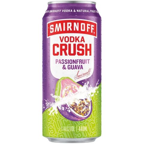 Smirnoff Crush Passionfruit Guava 4% 330ml x24