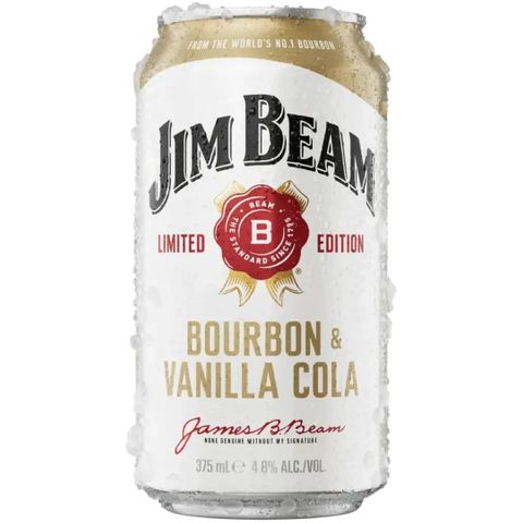 Jim Beam White & Vanilla Can 375ml x24