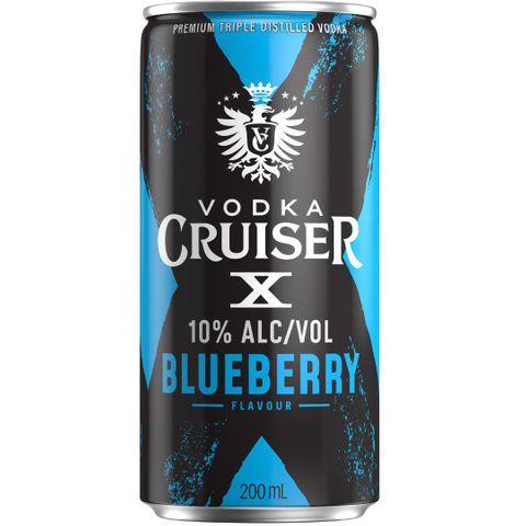 Cruiser X Blueberry 10% Can 200ml x24