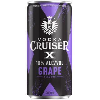Cruiser X Grape 10% Can 200ml x24