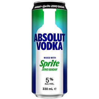 Absolut Vodka & Sprite Zero 330ml x24