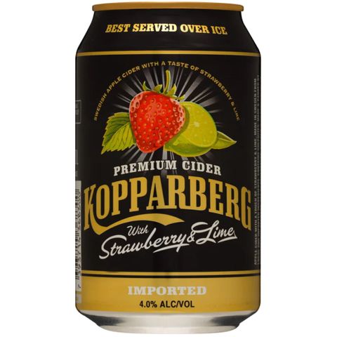 Kopparberg Strawb & Lime CAN 330ml x24