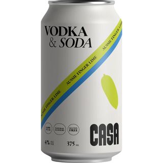 CASA VODKA SODA  FINGER LIME 4% CANx24