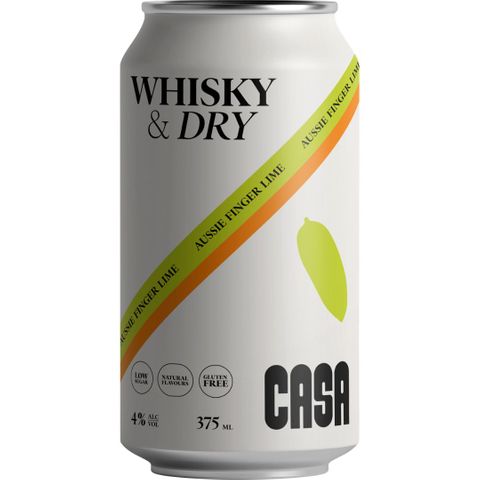 CASA WHISKY DRY LIME SODA 4% CANX24