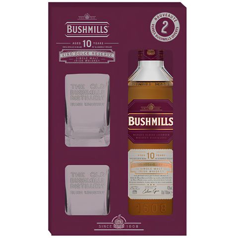 Bushmills 10yo Vino Dulce & 2 Glass 700ml