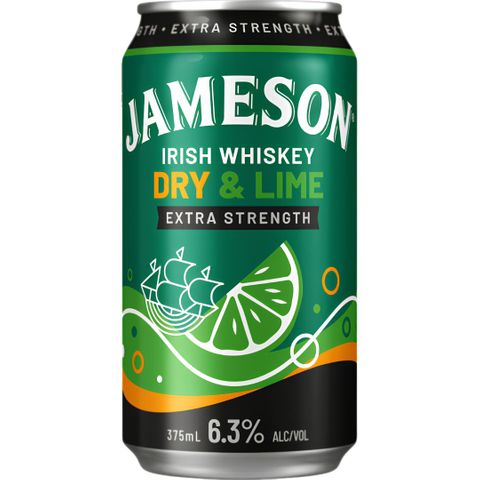 Jameson & Dry Lime 6.3% 375ml 12pk x2