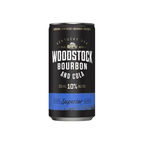 Woodstock & Cola Can 10% 200ml x 24