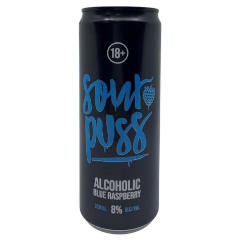 Sour Puss 8% Blue Raspberry 330ml x 24