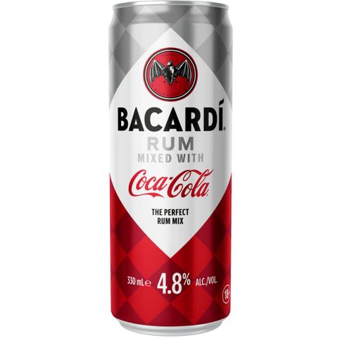 Bacardi Rum & Cola Can 330ml x24