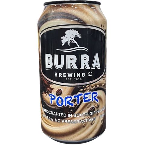 Burra Brewing Porter Can 375ml x16