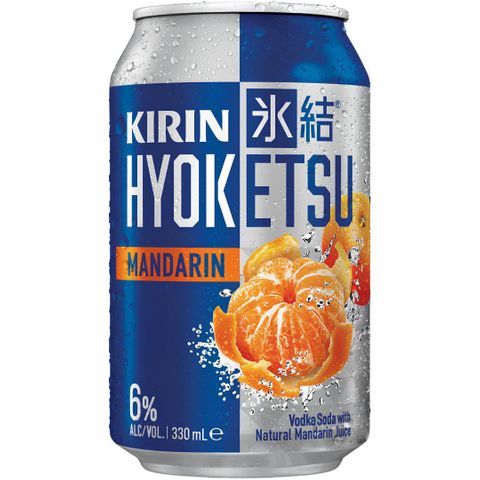 Kirin Hyoketsu Mandarin 6% Can 330ml 10PK x3
