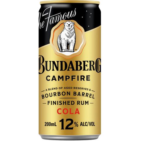 Bundaberg Campfire Rum 12% 200ml x24