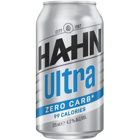 Hahn Ultra Zero Carb Can 375ml 30 Block