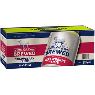Little Fat Lamb Strawb Lime 375ml 10PK x3