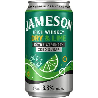 Jameson & Zero Dry 6.3% 375ml Can x24