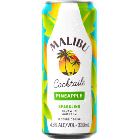 Malibu Pineapple 4.5% Can 330ml x24