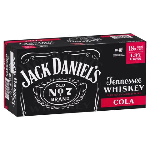 Jack Daniel & Cola Can 18PK