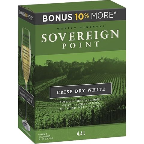 Sovereign Point Crisp Dry White 4lt