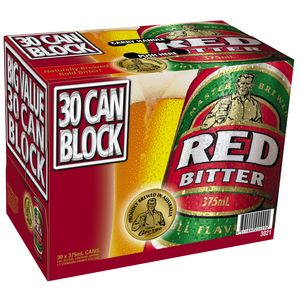 Tooheys Red Can 375ml BLOCK-30